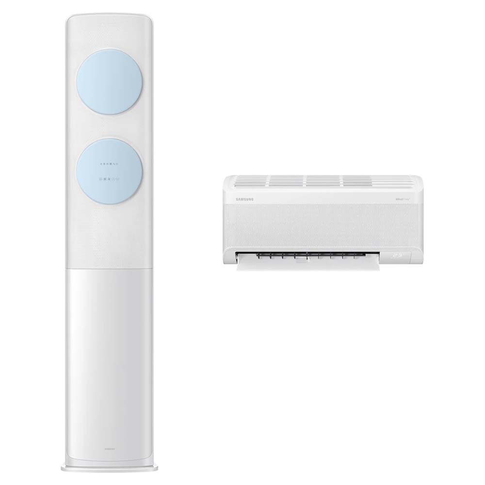 삼성전자 56.9㎡(17.2평) + 18.7㎡(5.7평) BESPOKE AI 무풍 클래식 홈멀티형 에어컨 AF70F17D11LRT + 리모컨 세트 방문설치 1,909,000원