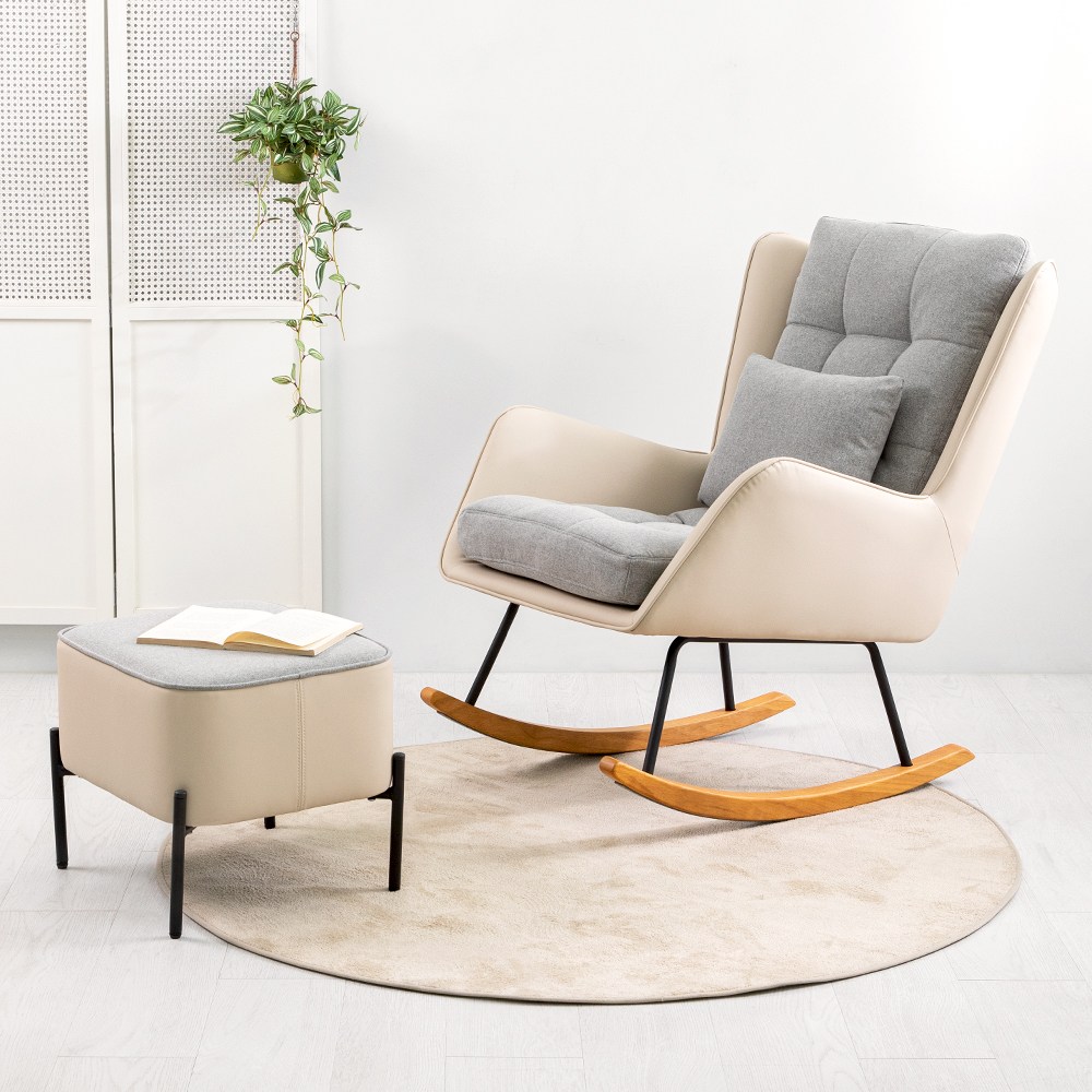 레이첼 스윙 체어 스툴포함 안락 흔들 락킹 의자 카페 169,000원