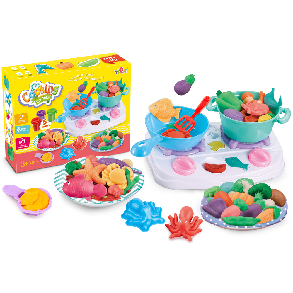 YIQIS 하늘썬별 해피 요리게임 도우 점토놀이 68186, 혼합색상, 2kg, 1개 9,900원