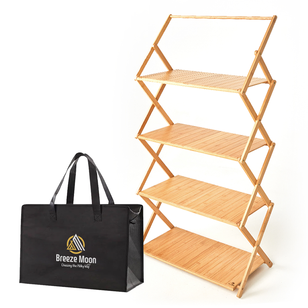 브리즈문 캠핑 선반 우드쉘프 2세대 와이드 행어형 + 고급 가방 세트 38,800원