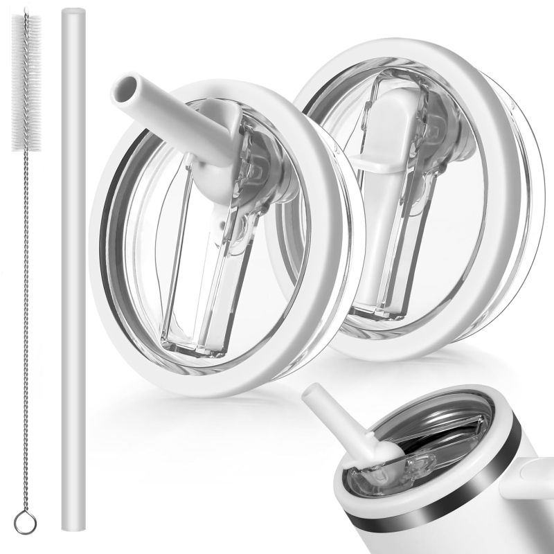 1180ml 대용량 텀블러 호환 밀폐뚜껑-플립 빨대 디자인 접이식 텀블러 뚜껑 교체용 7,390원