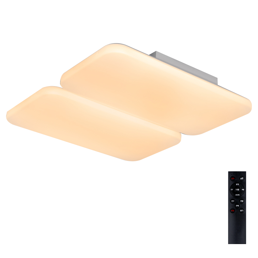 멜리빙 에어 거실 천장등 삼색변환 + 밝기조절 리모컨 LED150W 플리커프리, 화이트 111,940원