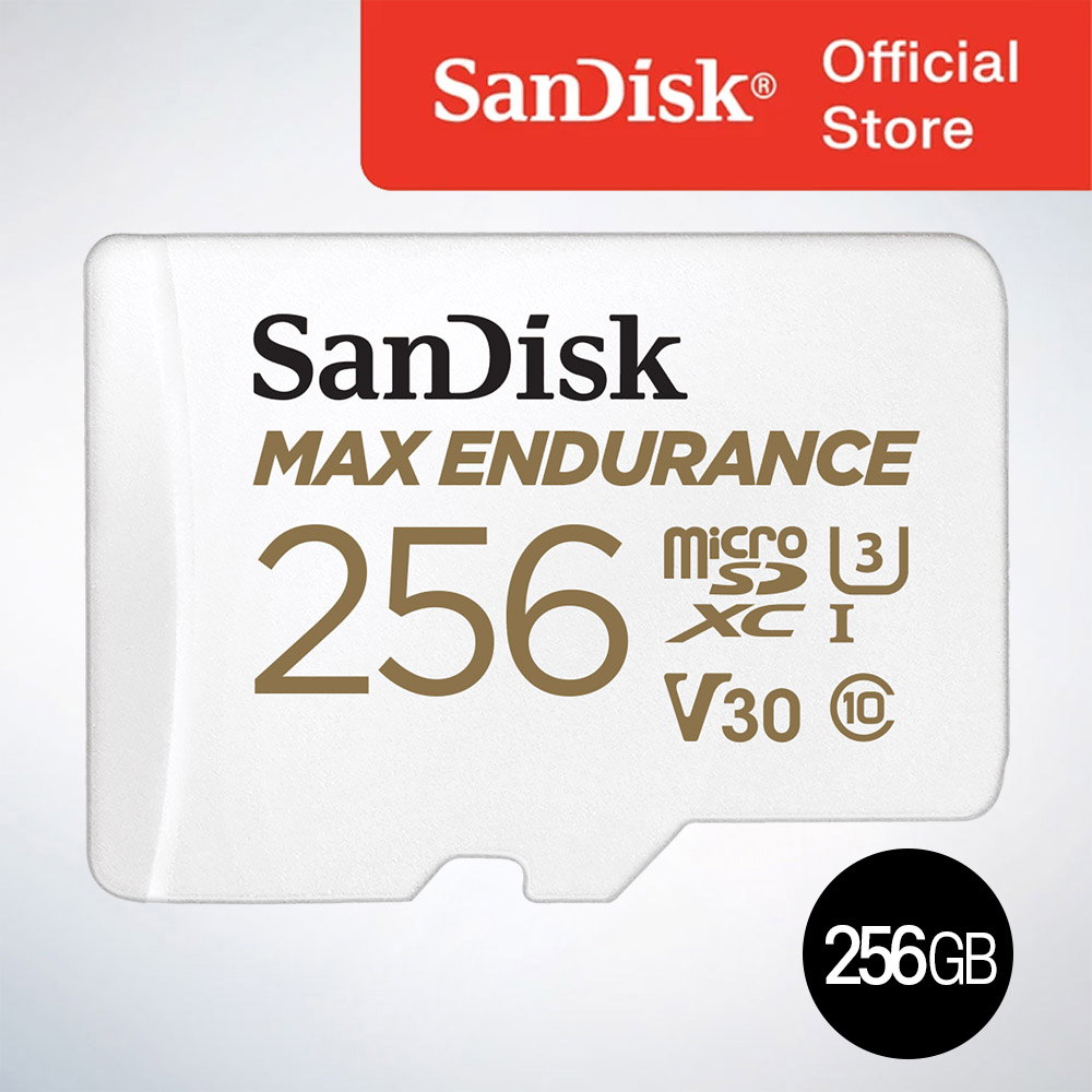 샌디스크코리  공식인증정품 마이크로SD 카드 SDXC MAX Endurance 맥스엔듀런스 블랙박스 CCTV  QQVR 256GB 141,300원
