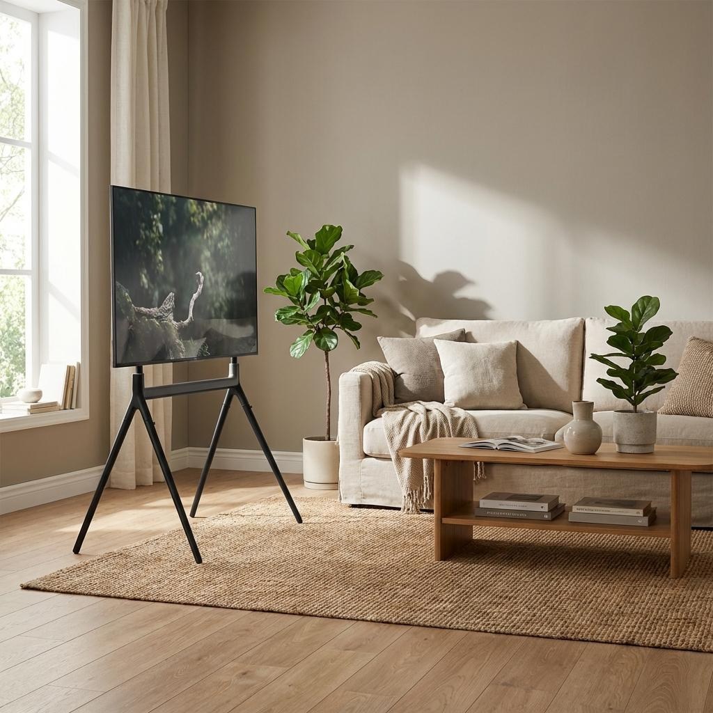 지마운트 티비거치대 무타공 TV 이젤형 스탠드 4604, 1개, FS4604B 69,000원