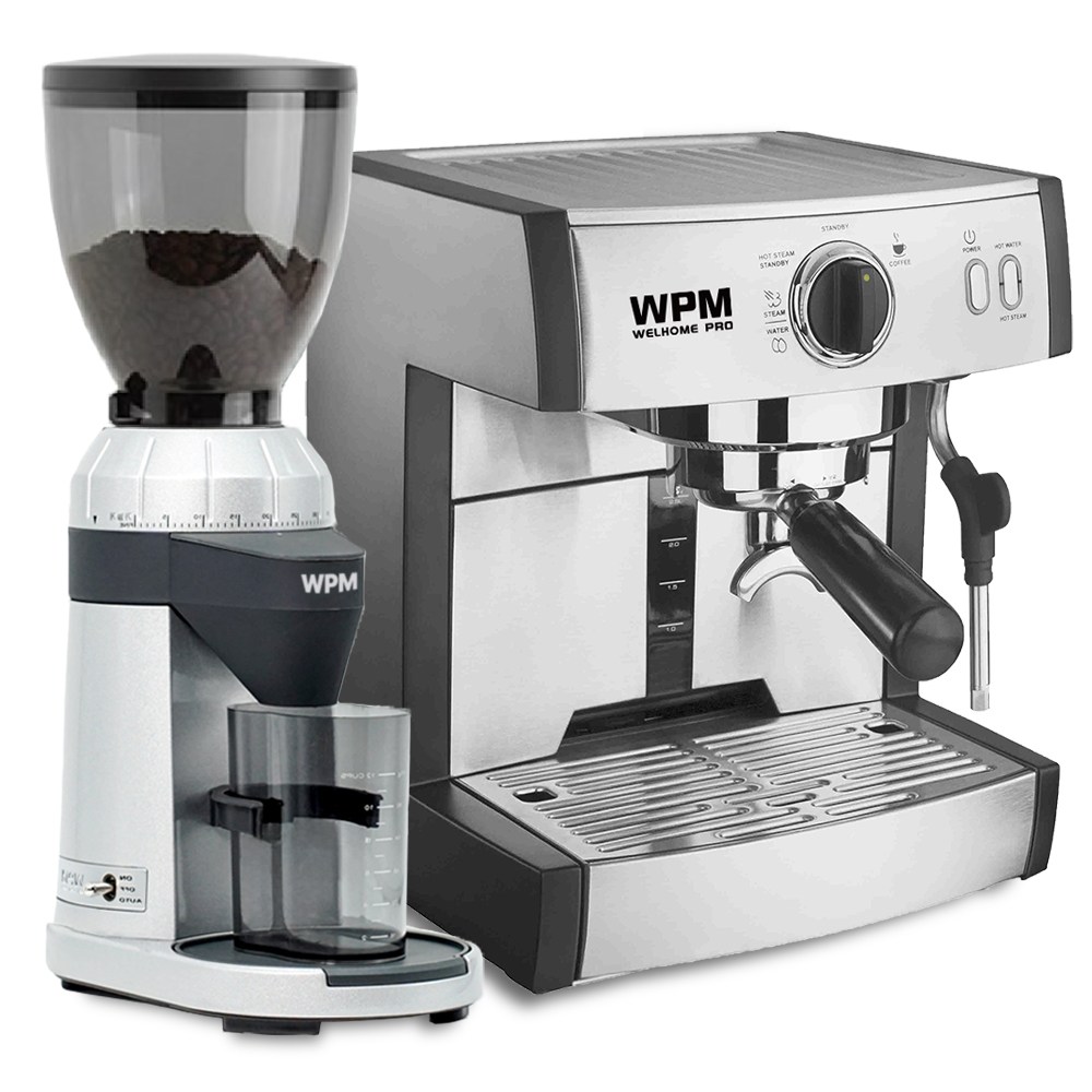 WPM 웰홈 KD-130 반자동 원두커피머신 + ZD-15B 그라인더 세트 642,780원