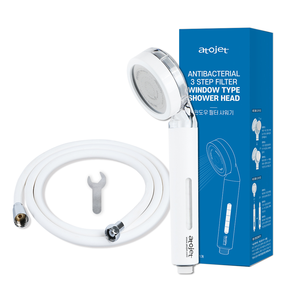 아토젯 윈도우 필터 샤워기 + 에코 샤워호스 2m 세트 28,900원