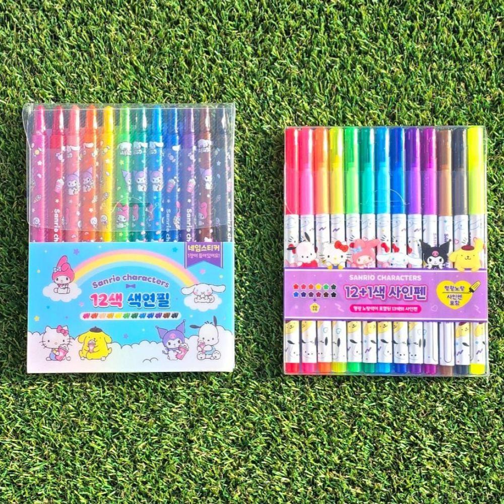 색연필12색+사인펜12색 산리오 티니핑 포켓몬 초등학생 입학준비물, 1개, 산리오 10,900원