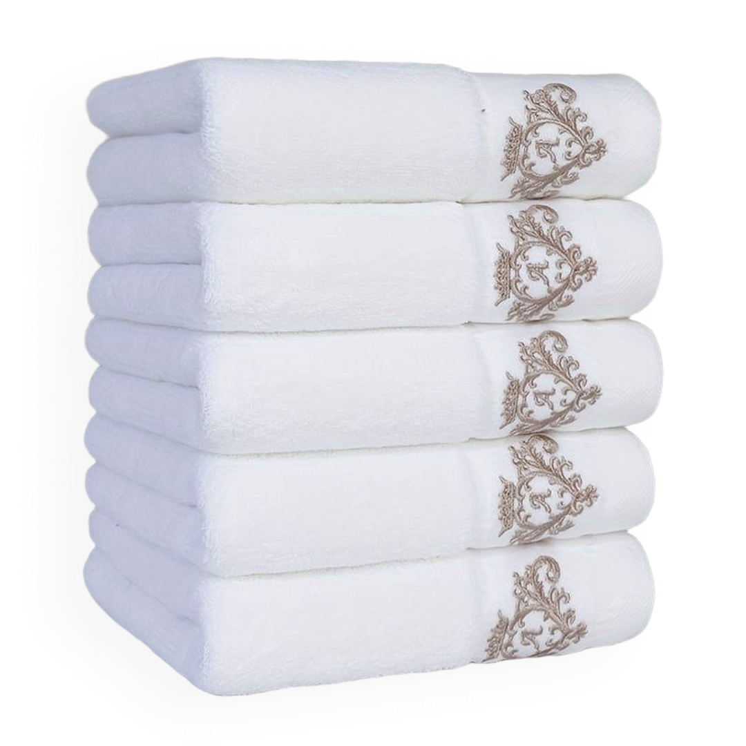 프리미엄 부드럽고 도톰한 32수 순면 타올 수건 5p 세트 19,000원