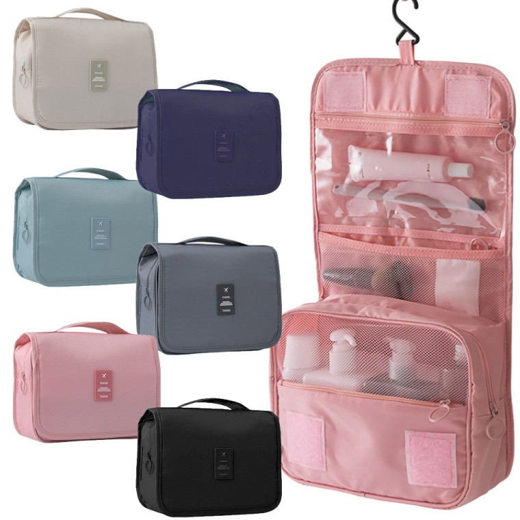 안나푸르나 세면파우치 패브릭파우치 벽걸이 방수파우치 여행용 세면백 압축파우치 워시백 16,400원