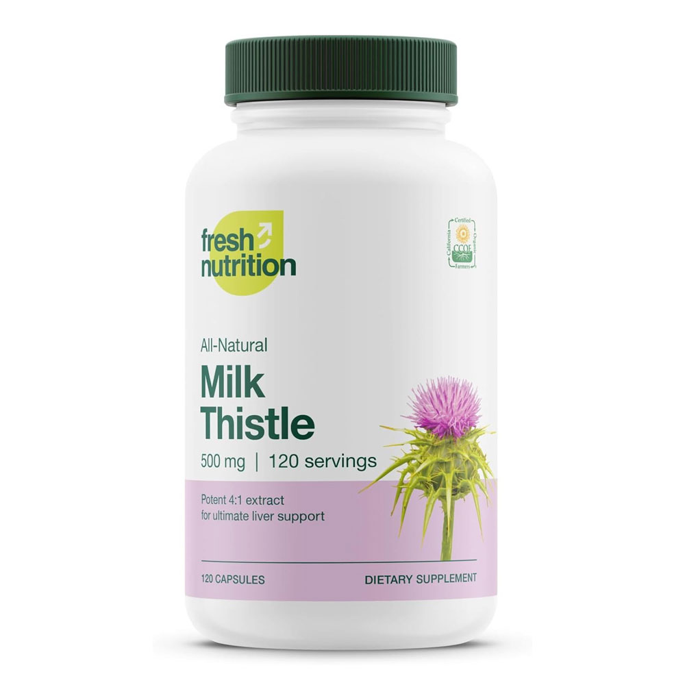 밀크씨슬 프레쉬 뉴트리션 실리마린 500mg 120캡슐 Fresh Nutrition 1팩 53,500원