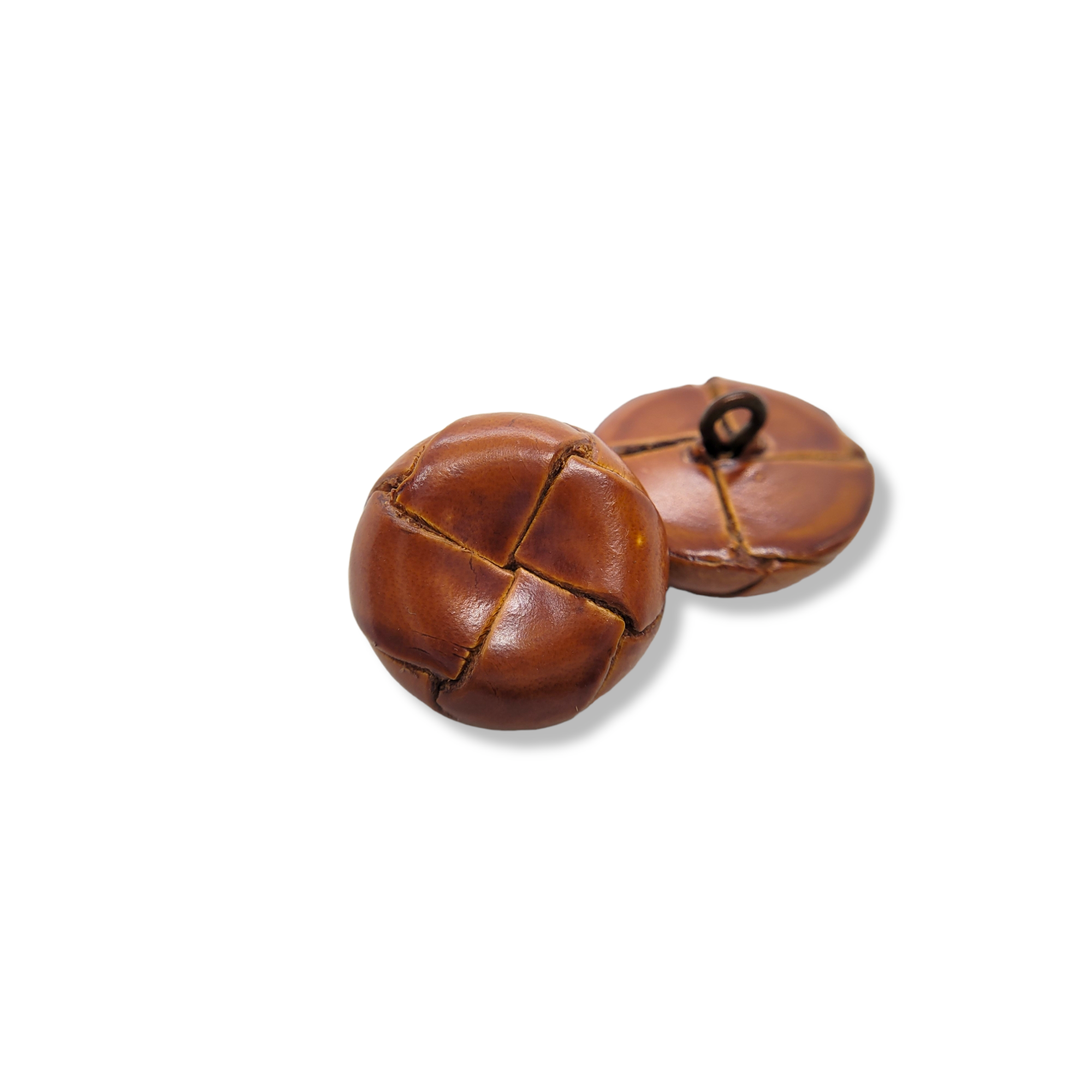 동대문단추나라 국산 리얼 가죽단추 눌린가죽 시리즈, 10개, J - 6번 연밤 눌린 가죽/21mm 29,600원