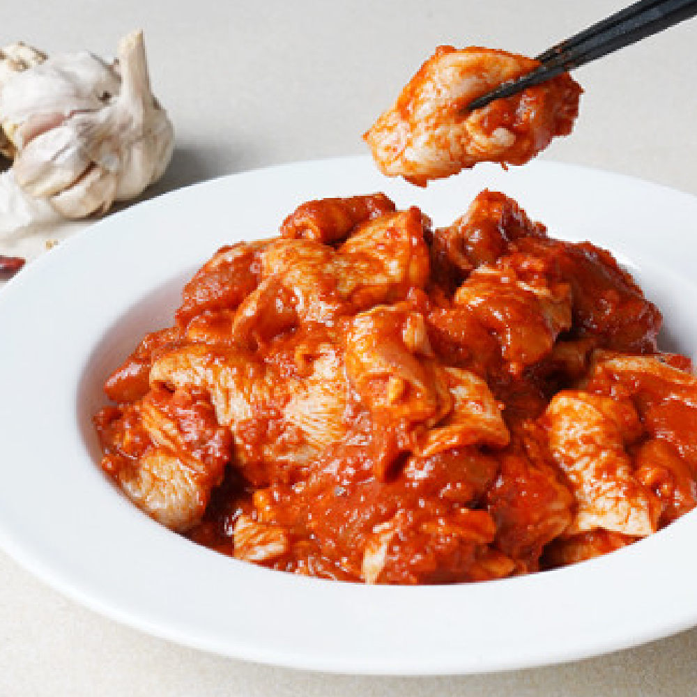 금보식품 국내산100% 다리살 춘천 양념닭갈비(순한맛) 1kg 18,000원