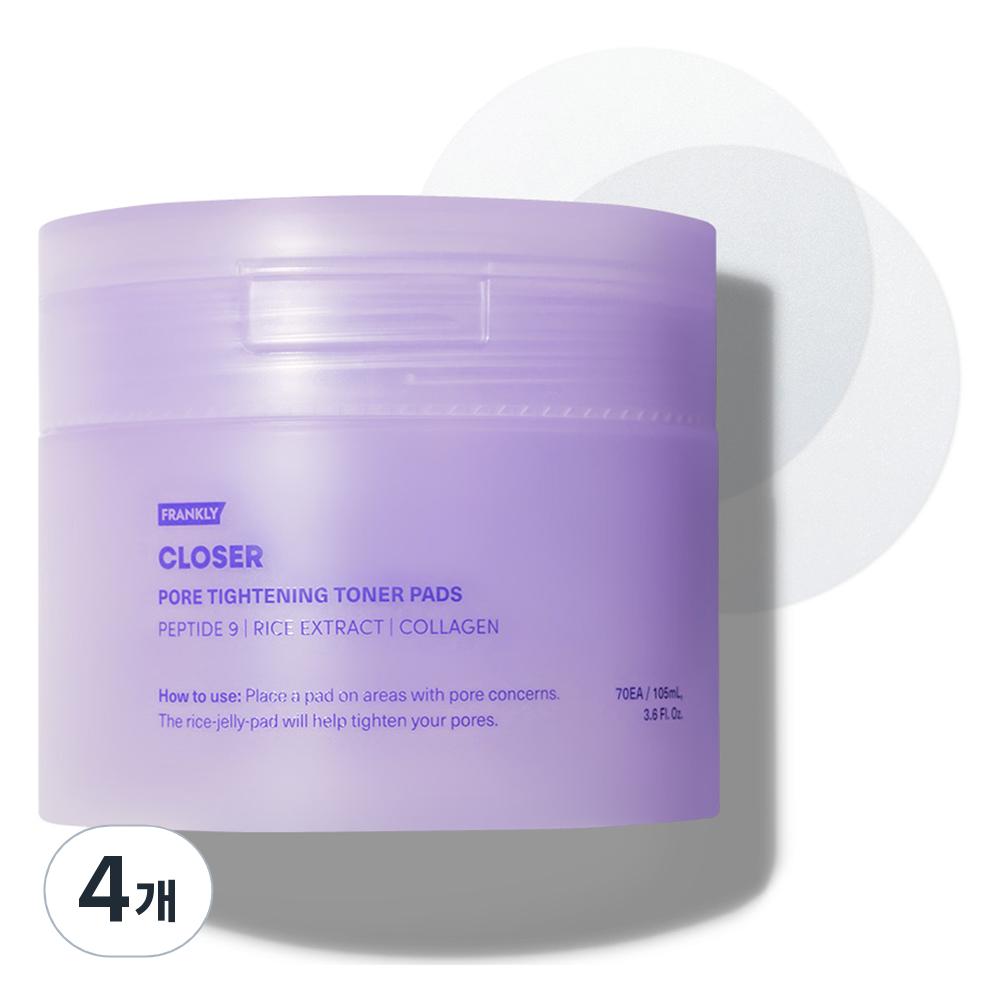프랭클리 클로저 토너 패드 105ml, 4개, 70매입 63,200원