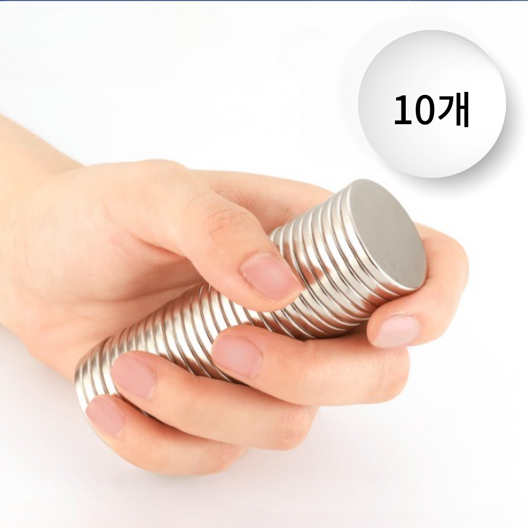 쇼픽스 네오디움 원형 자석 30mm x 2mm, 10개 13,000원