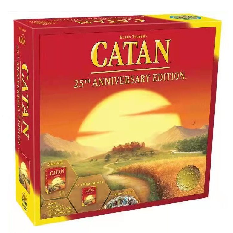 카탄 보드 게임 CATAN 25주년 기념 버전 확장판 영문 34,430원