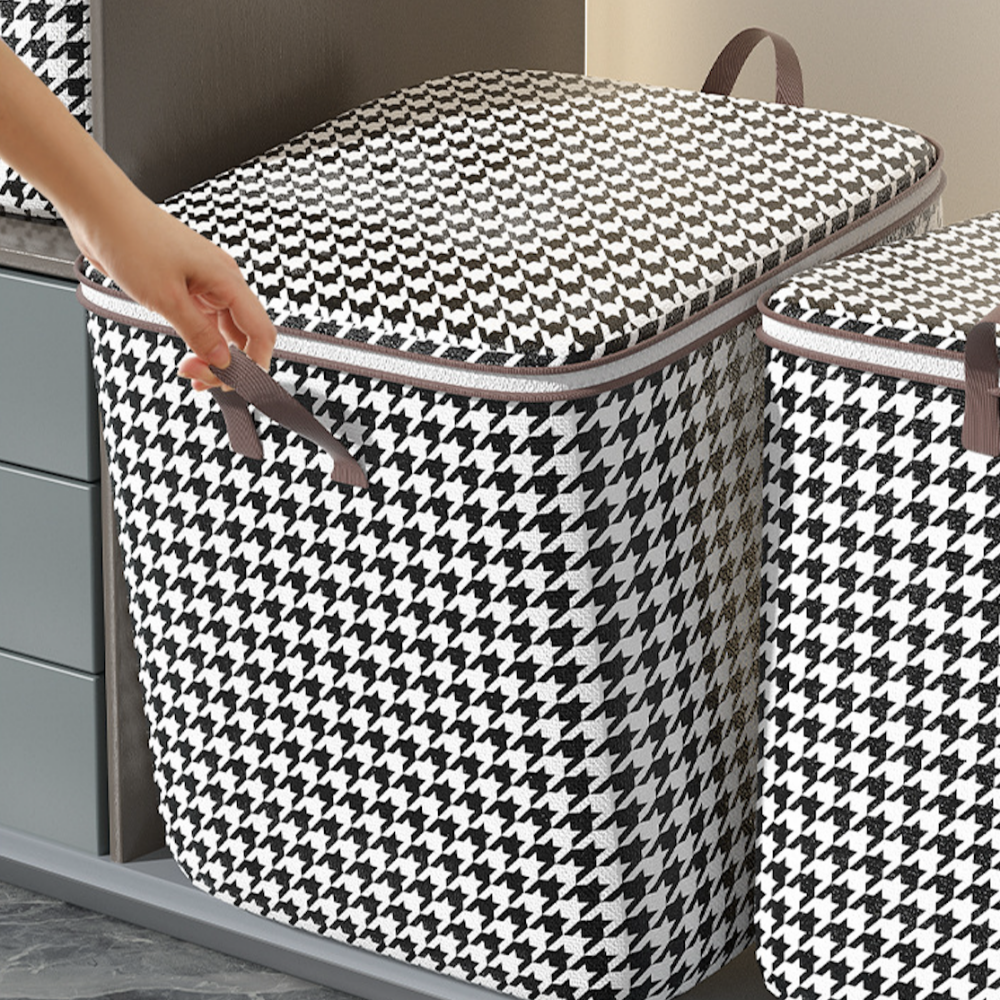 감쥬 대용량 깔끔보관 이불정리함, 블랙체크, 2개 10,100원