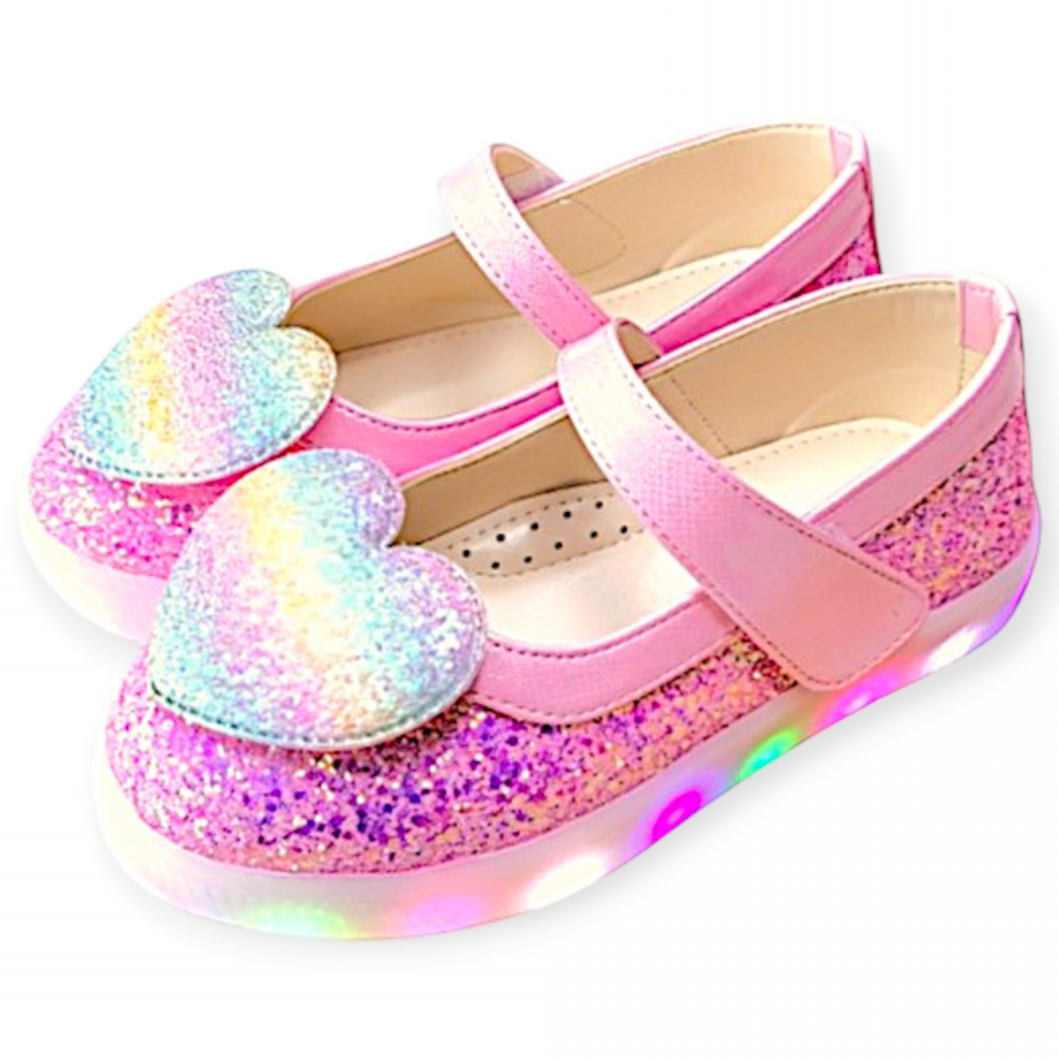 엄지발슈즈 여아구두 유아키즈 미라클하트LED구두 42,900원