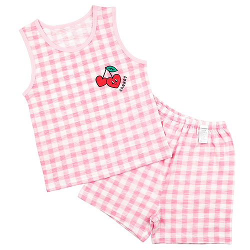 메이키즈 포인트 민소매슬라브 상하 세트 8,900원