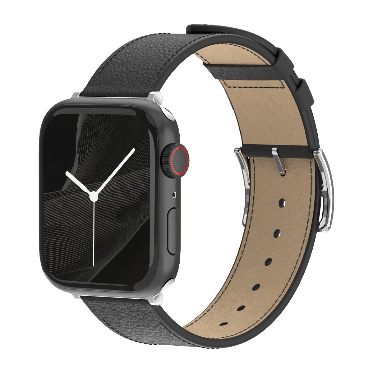 아이메이드잇 애플워치 호환 앱송 가죽밴드 스트랩, 블랙, 1개 25,020원