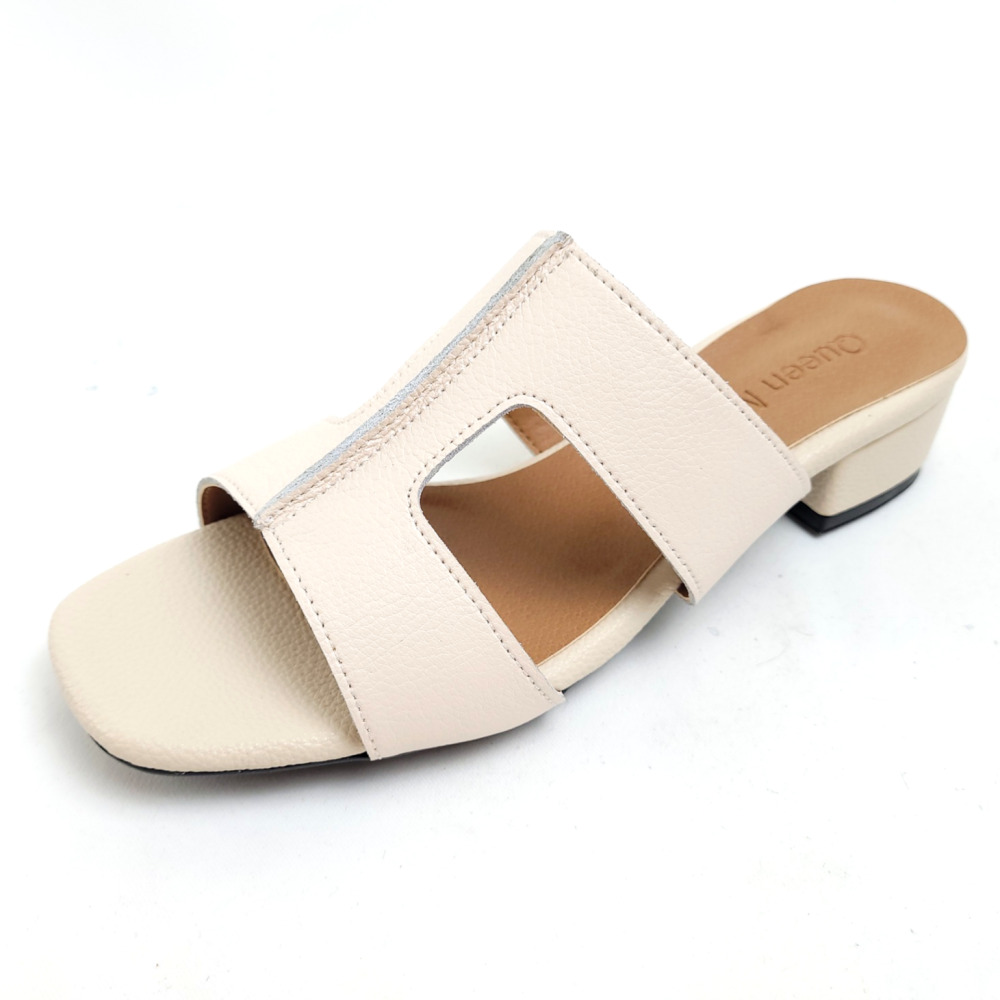 순이의수제화 소가죽 발편한 통굽 푹신한 쿠션 여성 여름 편한 굽높은 뮬 슬리퍼 4cm 37,730원