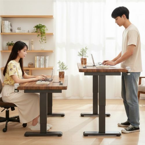 ORDUNE 듀얼모터 원목 모션데스크 책상 컴퓨터 사무용 높이조절 사무실 스탠딩 거실 180,000원