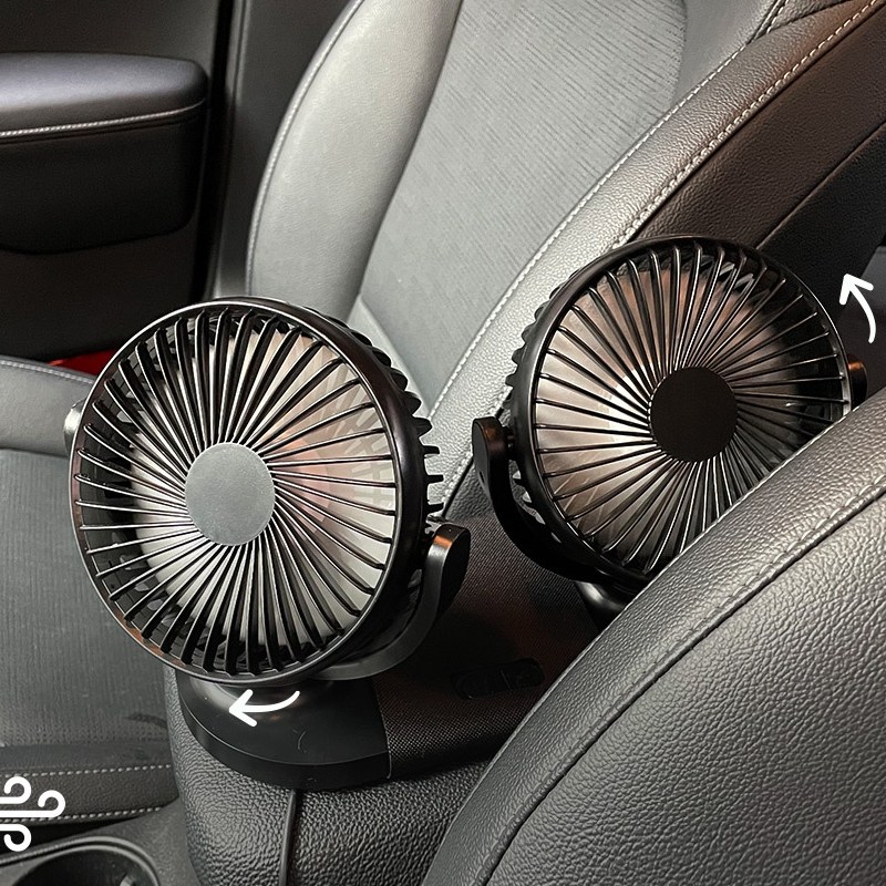 차량용USB 듀얼선풍기 자동차 대시보드 콘솔박스 사무실 책상 탁상용 서큘레이터 선풍기 21,000원