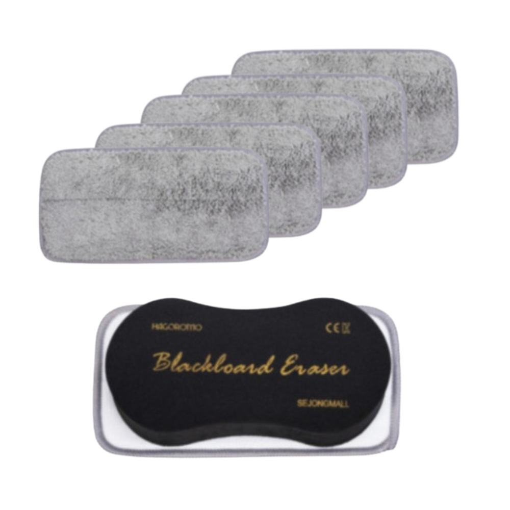 하고로모 극세사 자석 칠판 지우개 블랙 대형 + 블랙 대형 패드 5개 25,100원