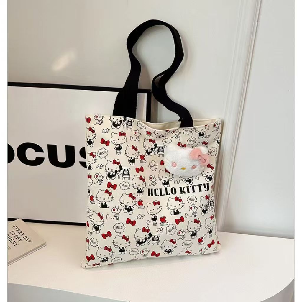 산리오 헬로키티 에코백 휴대용 캐릭터 숄더백 데일리 가방 장바구니 12,900원