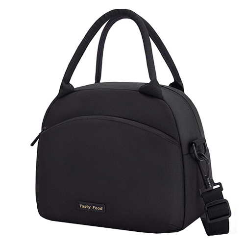 GUNU 캔버스 보온보냉 도시락 가방, 1개, 블랙 8,010원