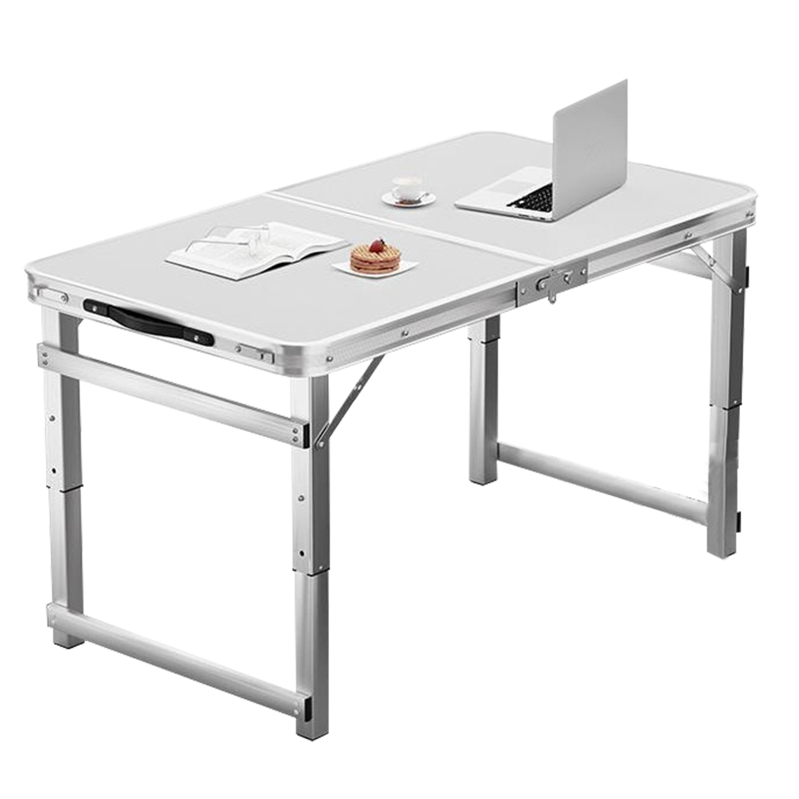 MeFun 캠핑 접이식테이블 아웃도어 높이조절 폴딩테이블 프리미엄 알루미늄 간이테이블 스툴 세트, 화이트 47,700원