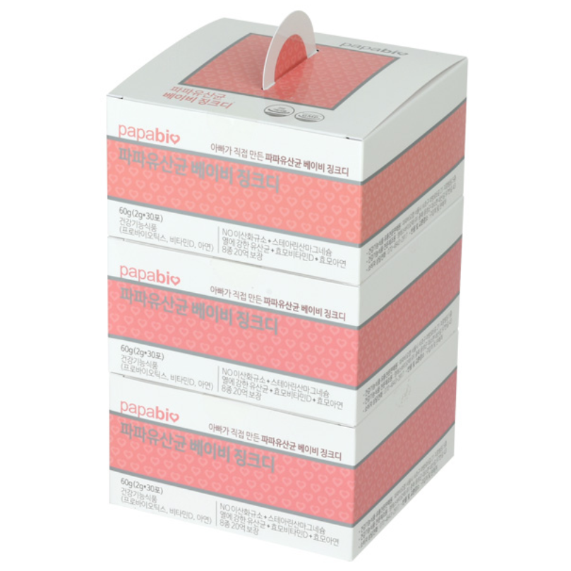 파파비오 아빠가 만든 파파유산균 베이비 징크비타D 비타민D+아연 90,300원