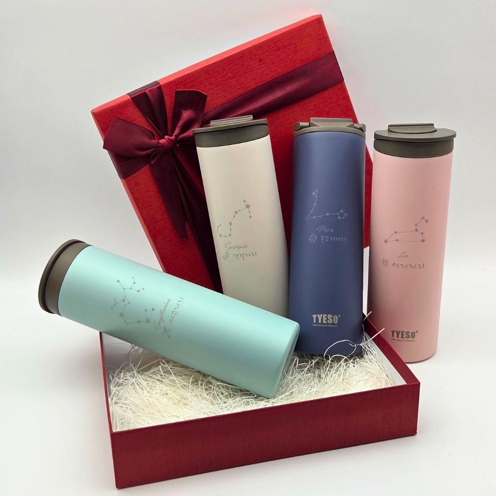 림401 원터치 슬림텀블러 탄생별자리 레이저각인 보온 보냉병, 1개, 500ml, 민트 19,000원