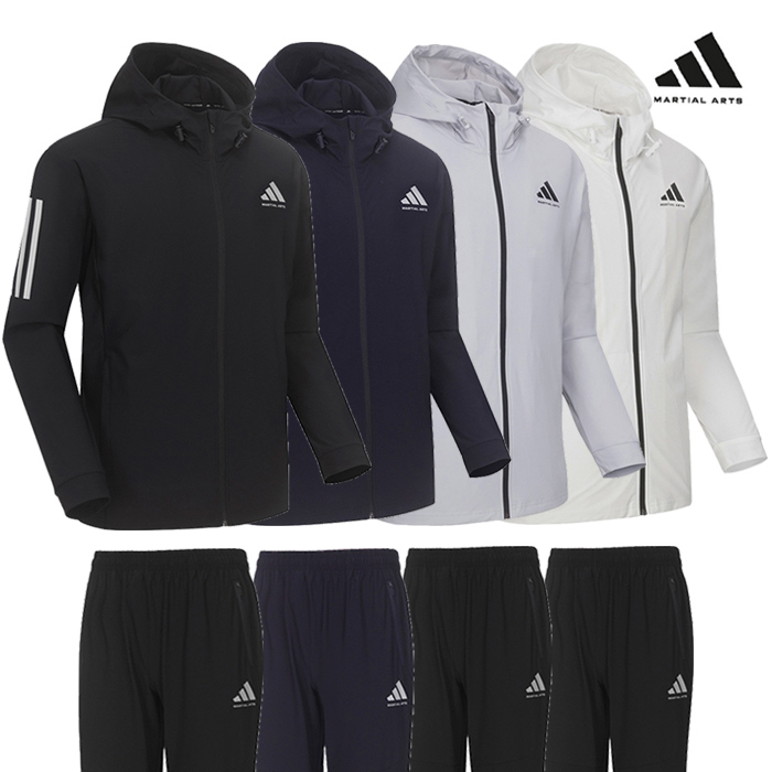 아디다스 컴뱃스포츠 마샬아츠 에어쿨링 후드집업 트레이닝 세트 TR140HS 4종 택1_쿠 133,000원