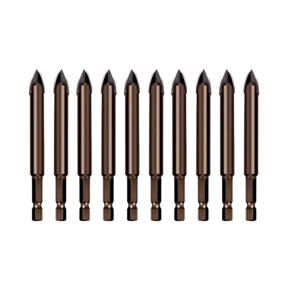 tinduo 4날 대리석 드릴비트 타일기리 세트 포세린타일 콘크리트 석재 대리석 드릴 비트 6mm 10종세트 8,800원