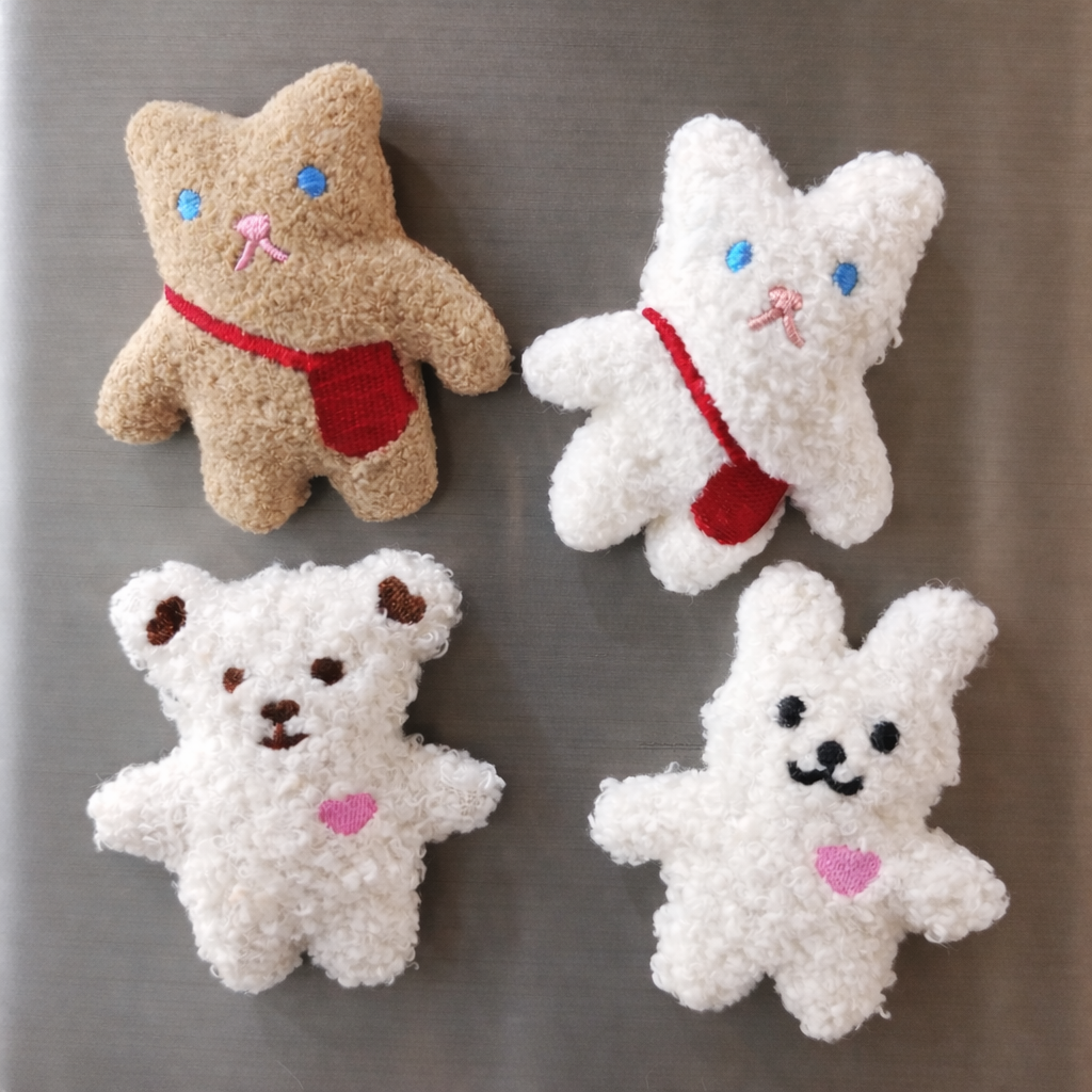 라라피치 귀여운 인형 냉장고 마그넷 4종세트, 멀티컬러 13,900원