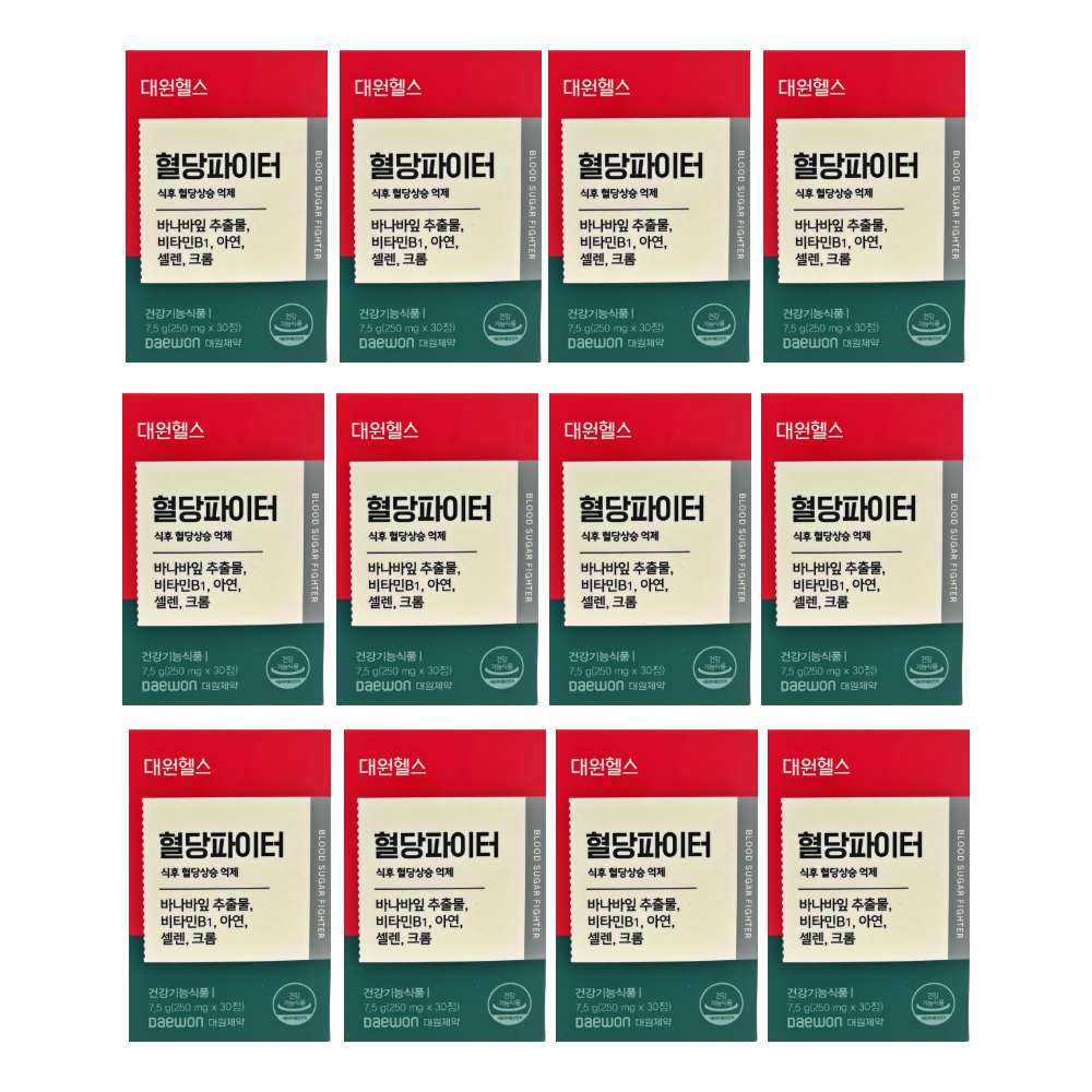 대원헬스 혈당파이터 1박스, 12박스, 30정 66,370원