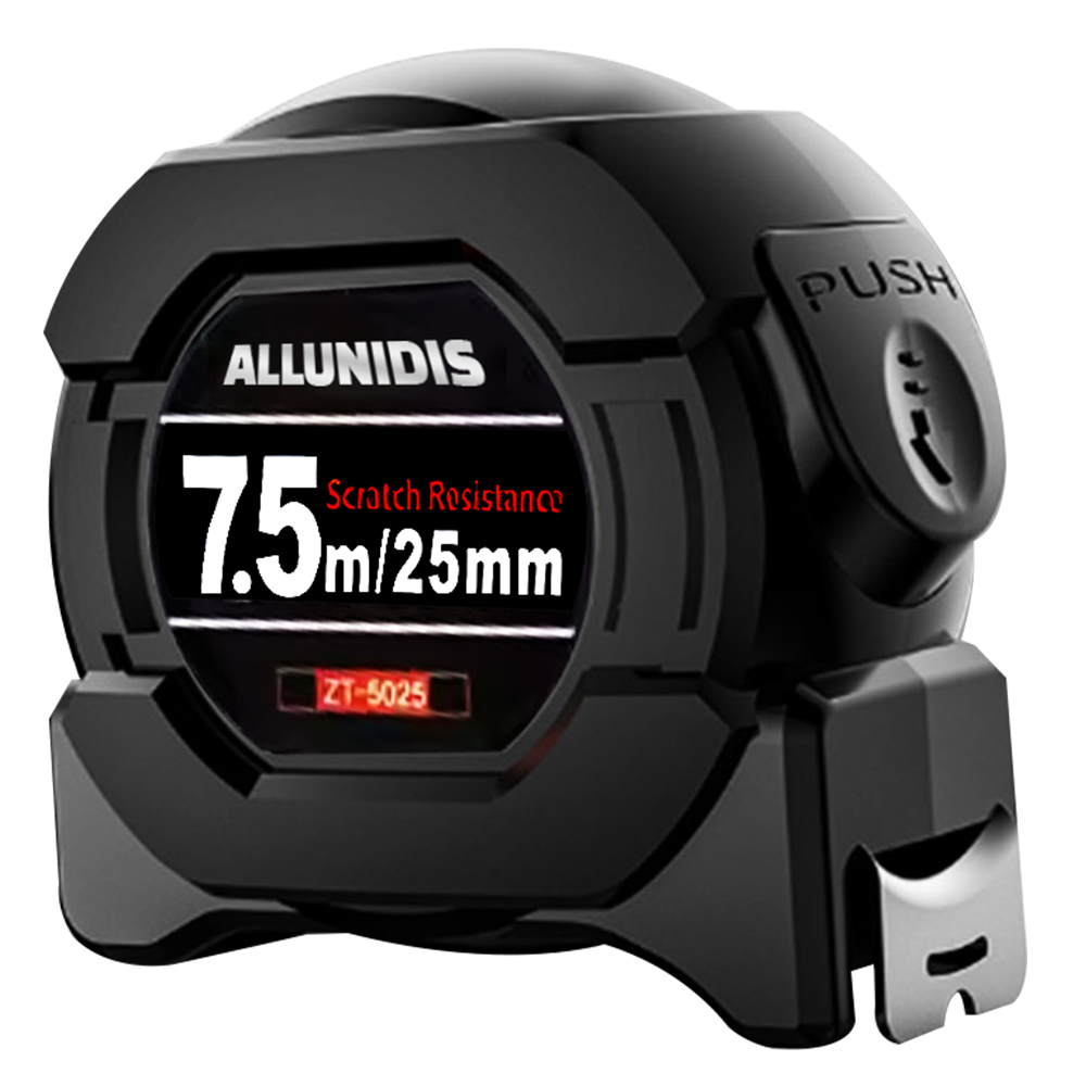 올유니딧 오토락 고급형 굽힘없는 고정밀 블랙아머 형광 줄자 BM-01DA 7.5m, 1개 17,900원