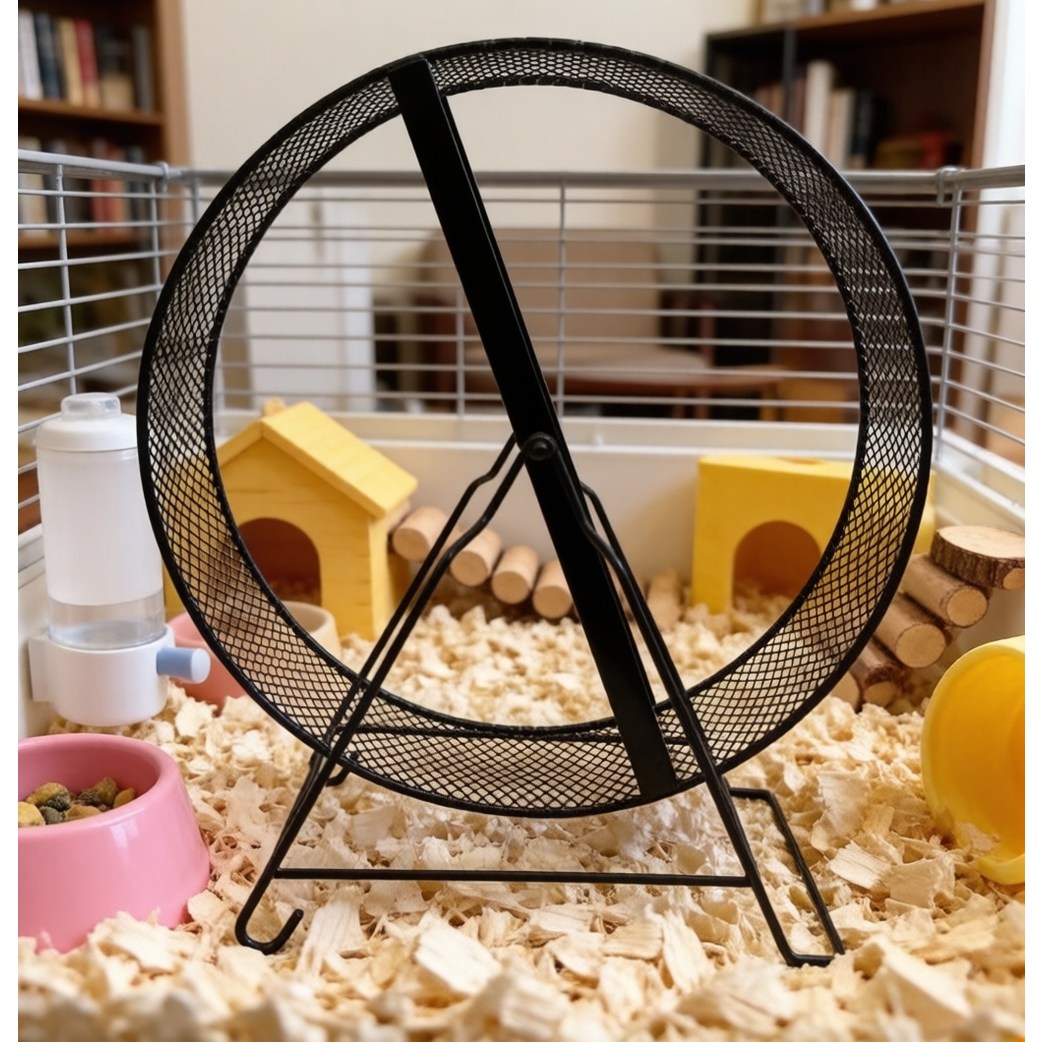 Kismetic 햄스터쳇바퀴 햄스터고슴도치골든햄스터철체쳇바퀴 햄스터 용품 햄스터 장난감, 1개, 블랙 36,900원