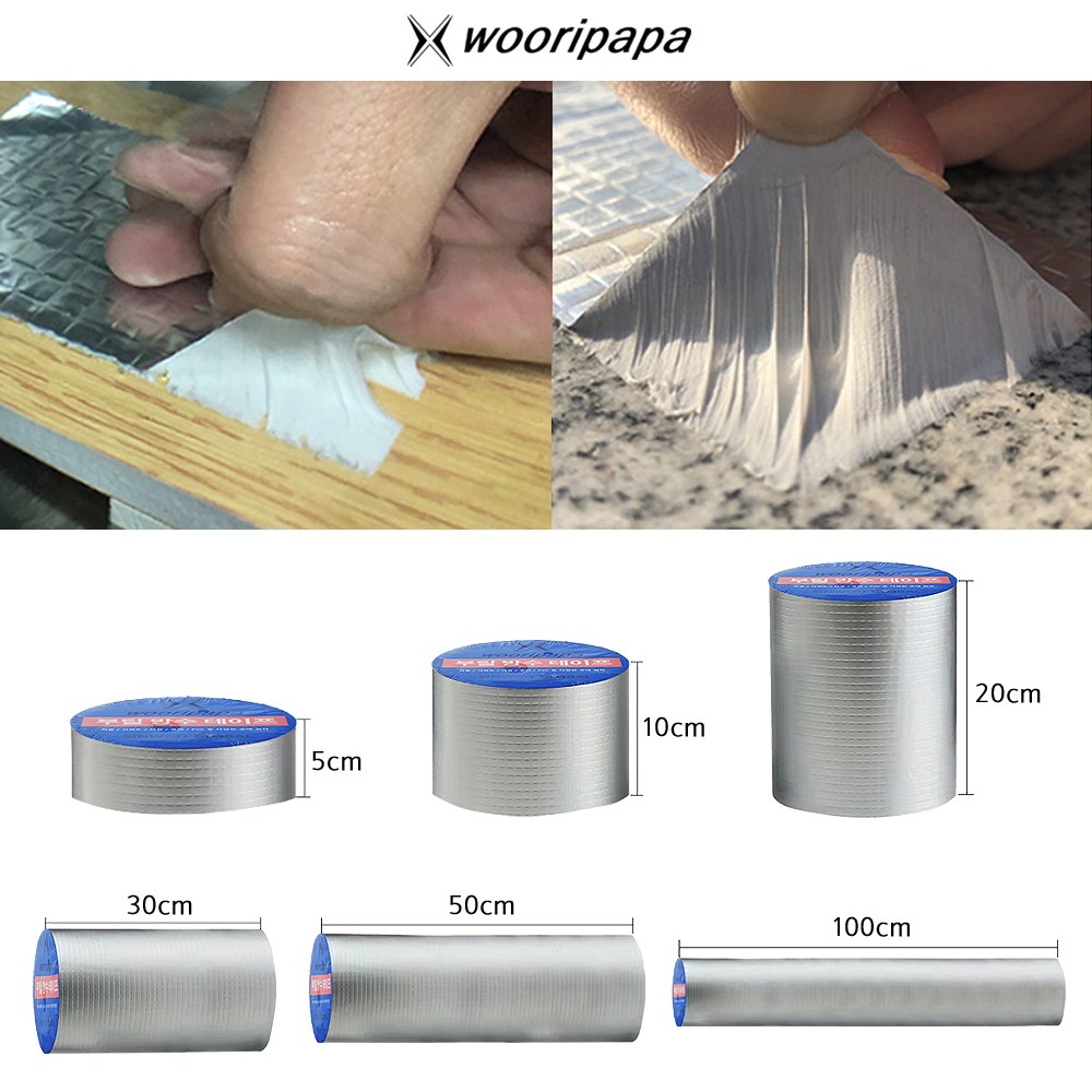 우리파파 판넬 옥상 틈새 철판 외벽 지붕 균열 보수 초강력 누수 테이프 5cm 10cm 20cm 30cm 50cm 100cm 부틸 방수 테이프 28,160원