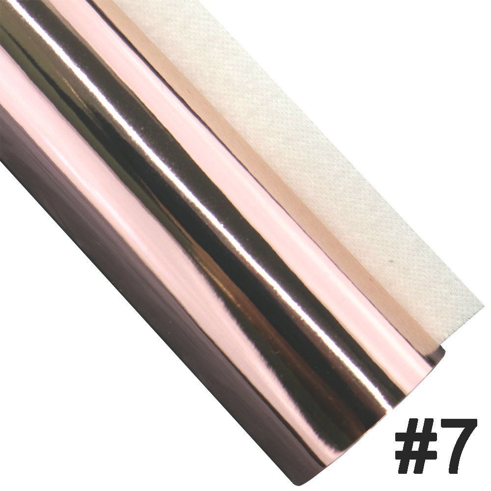 롤 하이 라이트 로즈 골드 실버 플레인 미러, 인조 합성 PU 가죽 원단, 선물 상자 활 장식, DIY BH062, 30x134cm 13,900원