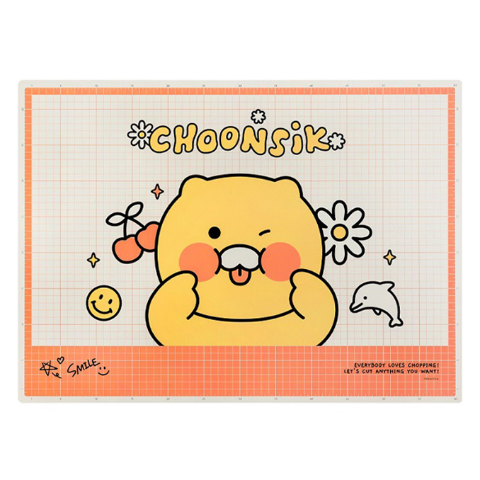 카카오프렌즈 세이치즈 A2 커팅매트 춘식이, 오렌지 21,800원