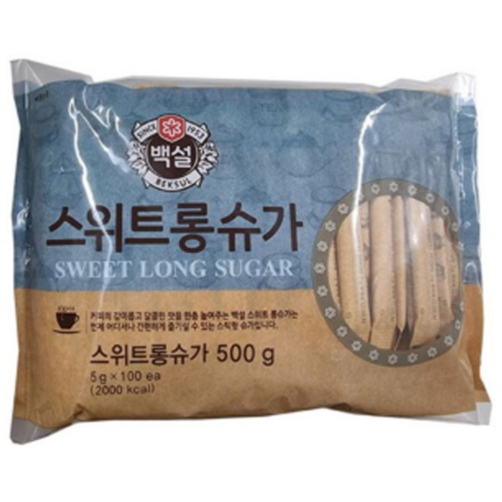 백설 하얀설탕 롱슈가500g[5g ][신송], 500g, 12개 32,600원