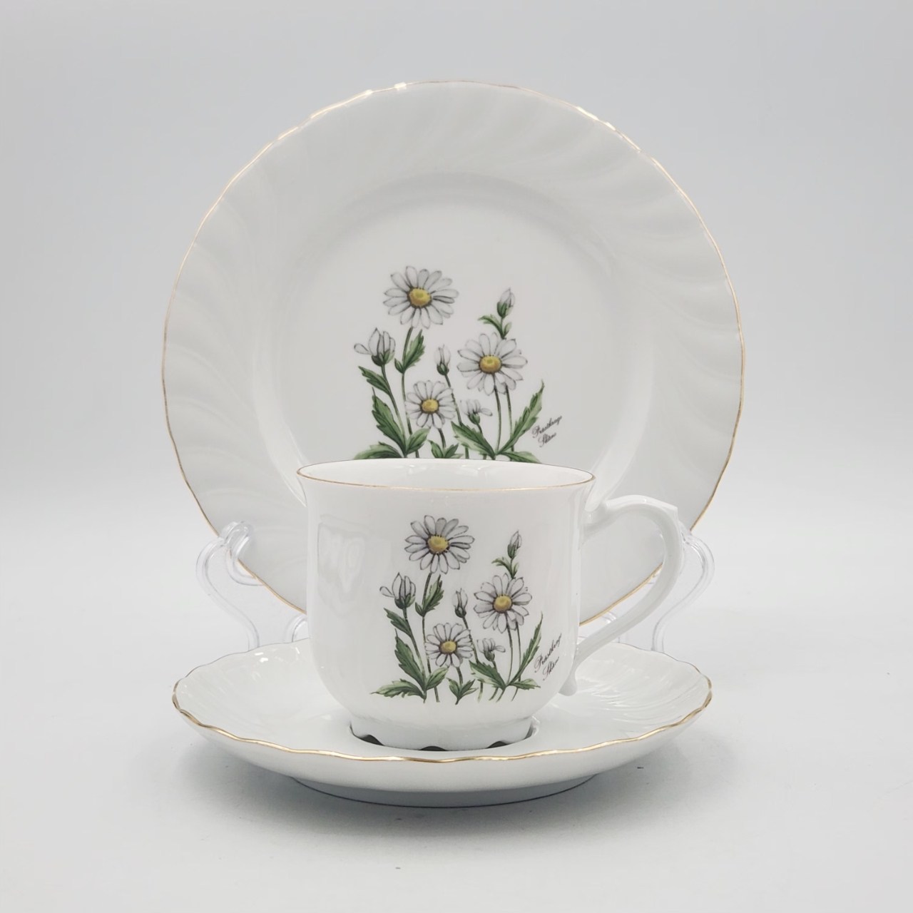 [빈티지] 독일 셀트만바이덴 바바리아 금장 커피잔 트리오 세트 33,000원