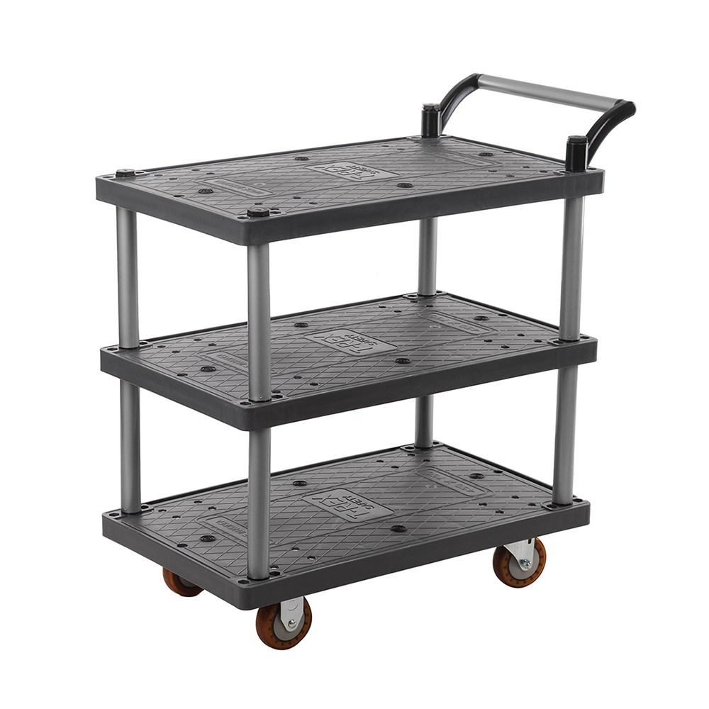 티렉스캐스터 3단 서빙카트 식당 운반카트, 1개, 혼합색상 76,000원