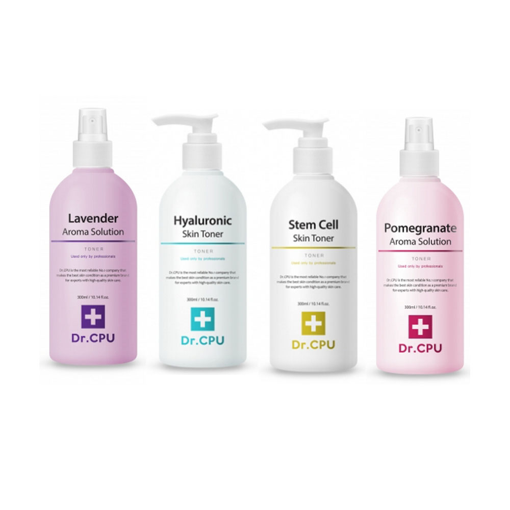 [Dr.CPU] 닥터씨피유 토너 4종 행사 스템셀,라벤다,히아루로닉,석류 아로마 300ml 4종 모두, 4개, 300ml 66,000원