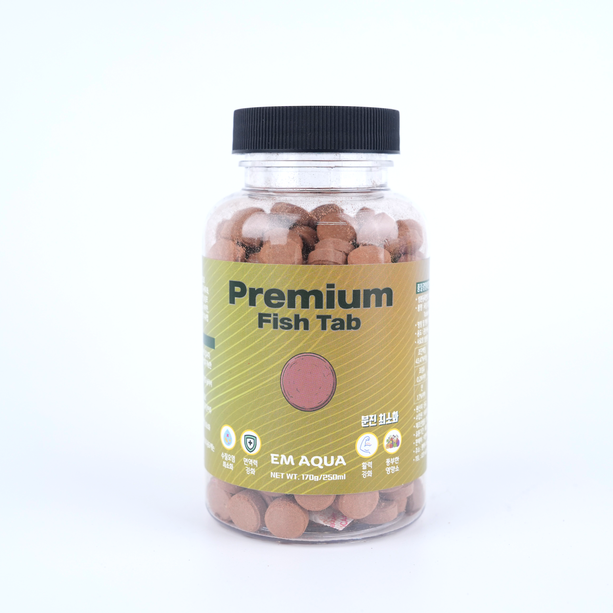 구피키우기 구피밥 소형어 유리에 붙이는 열대어 사료 피쉬탭, 1개, 250ml 7,000원