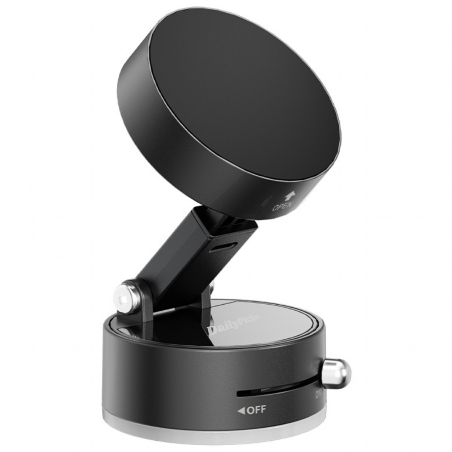 데일리픽스 각도 회전 스위치형 진공 흡착 맥세이프 휴대폰 거치대 13,800원