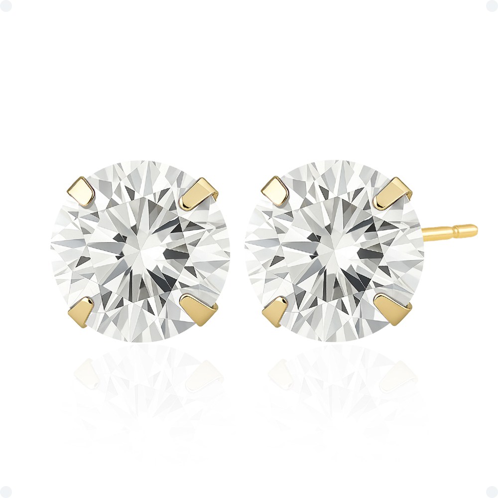 쥬넬 14K 크리스탈 큐빅 프레스 귀걸이 80,400원