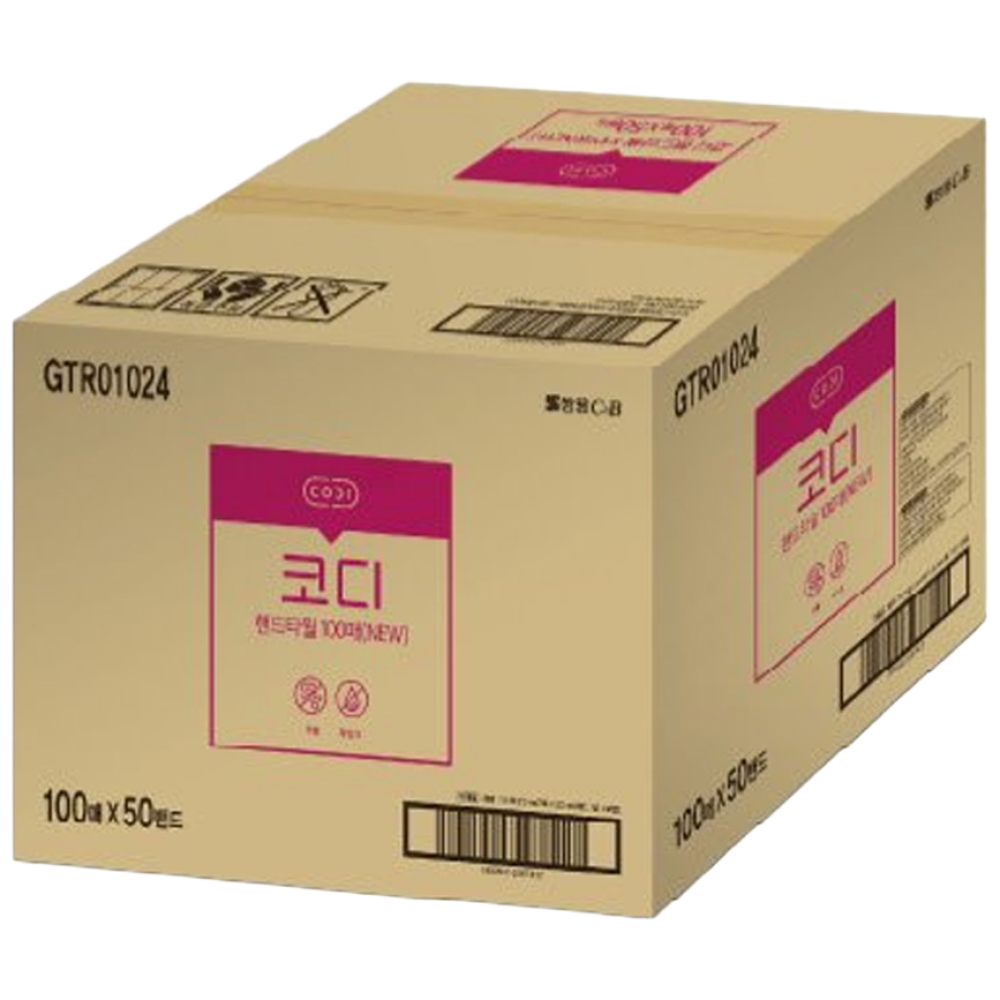 [쌍용] 코디 핸드타올(2겹/100매/50밴드) GTR01024 42,690원