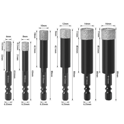 코지엘리 융착코어 타일비트 세트 6 8 10 12 14 16mm 24,900원